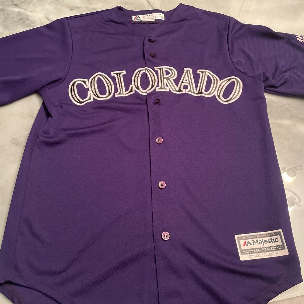Colorado Rockies Official Carlos Gonzalez 'Cool Base' MLB Authentic Jersey